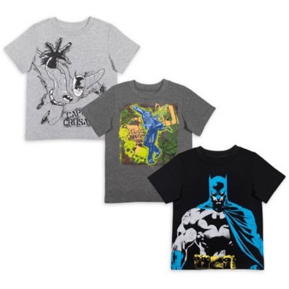 NEW Batman Graphic t-shirts shirts Joker DC Comics Size 7 / 8 SET of 3 T shirts